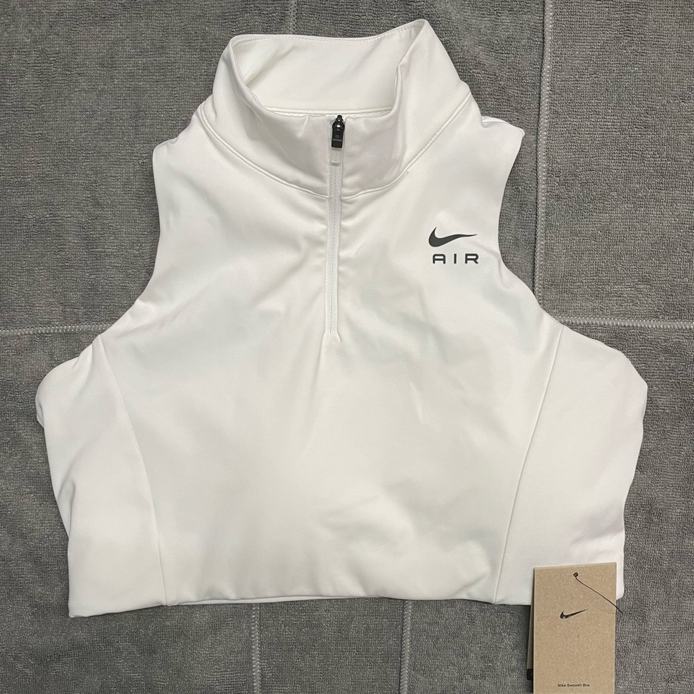 Nike *New With Tags* Air Women's Dri-FIT 1/2 Zip Sports Bra - Picture 6 of 8